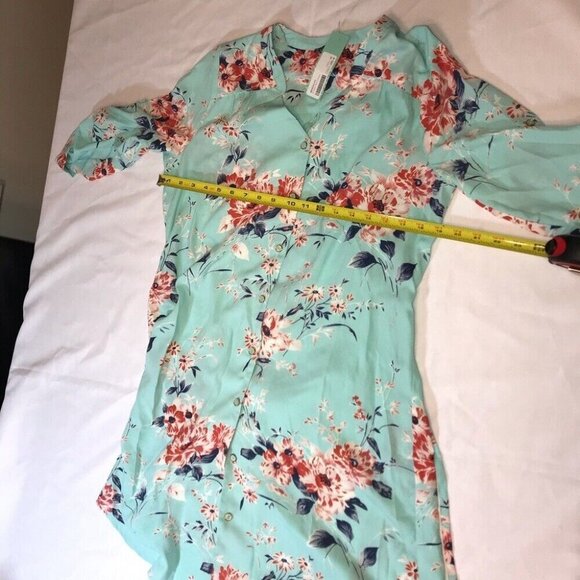 Brixon Ivy Cristen Floral Shirt Dress Size M - Picture 7 of 10